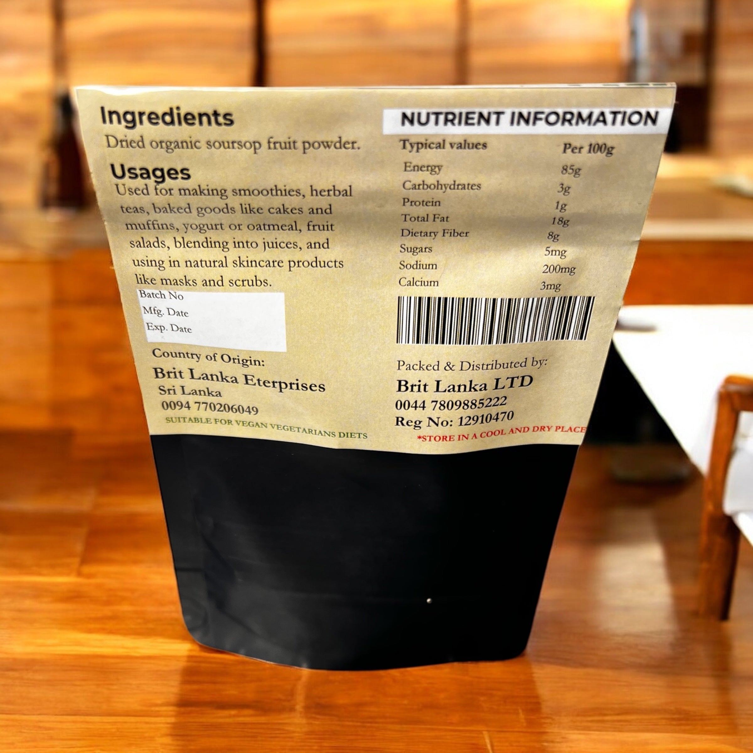 Organic Soursop Fruit Graviola Powder 25g | Superfood Guanabana | UK Stock