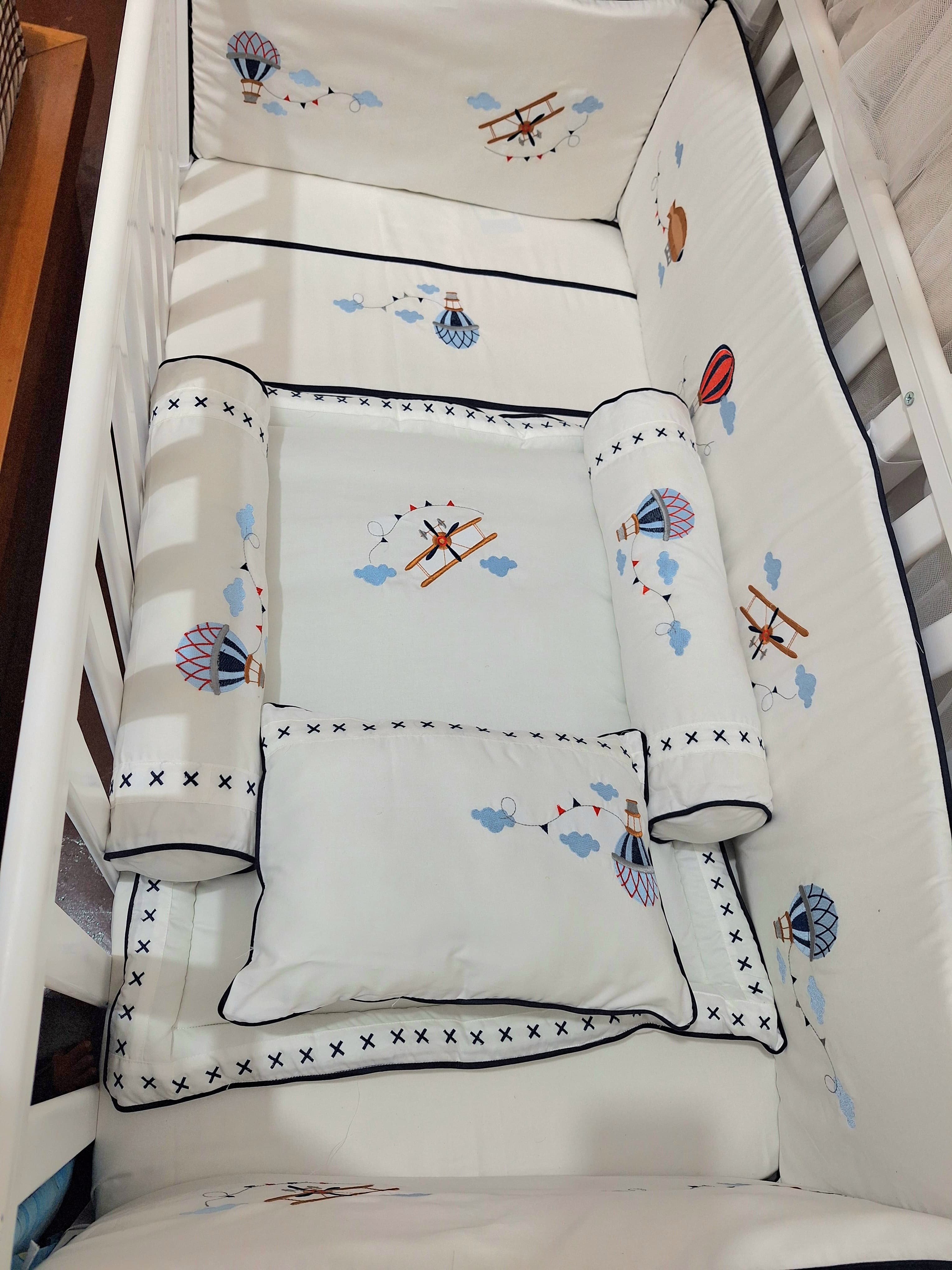 Luxury Handmade 25PCS Baby Crib Bedding Set – Soft Cotton Nursery Bedding Collection 80x140 CM