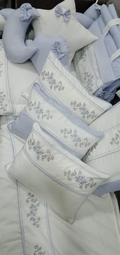 Luxury Handmade 25PCS Baby Crib Bedding Set – Soft Cotton Nursery Bedding Collection 80x140 CM