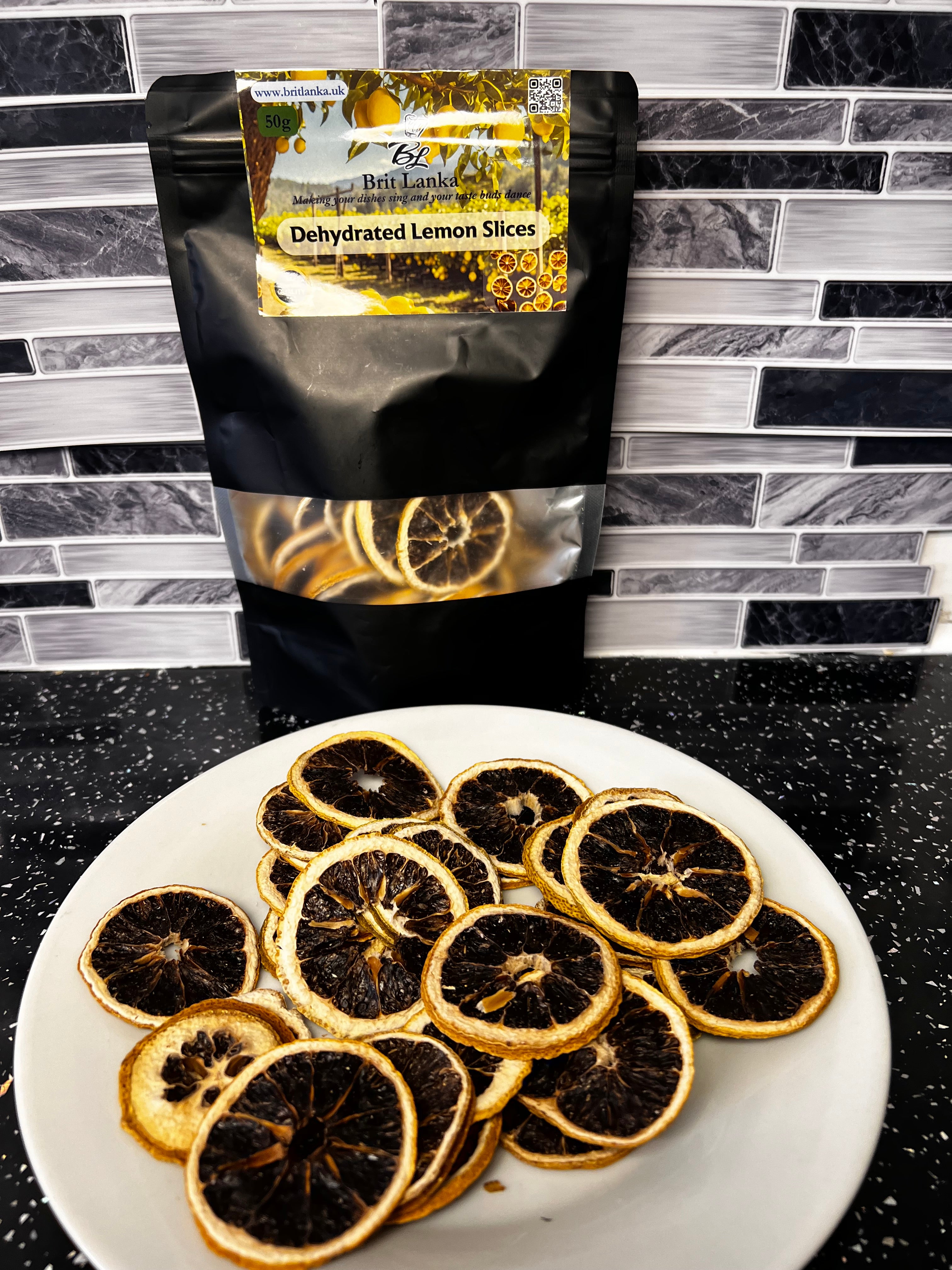 Dehydrated Lemon Slices Bag for Cocktails Drinks Crafting EdibleFruit Ceylon 50g