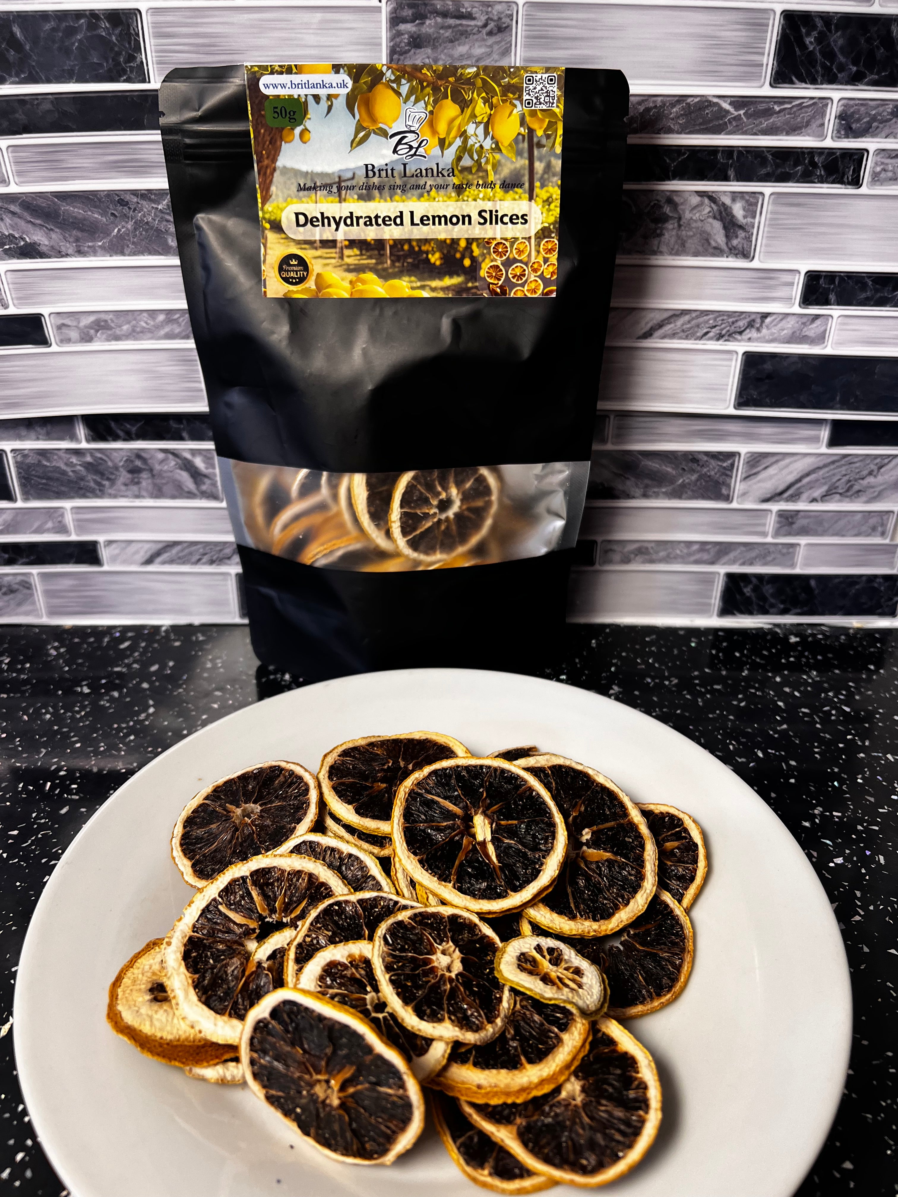 Dehydrated Lemon Slices Bag for Cocktails Drinks Crafting EdibleFruit Ceylon 50g