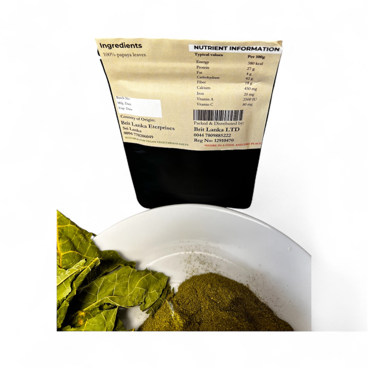 🌿 Organic Papaya Leaf Powder 25g | Detox Naturally | 100% Pure & Natural