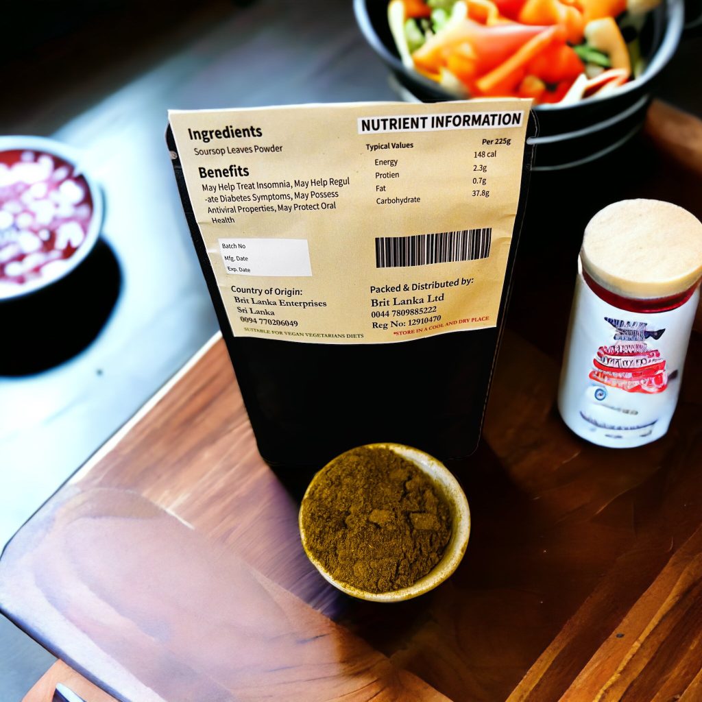 Organic Natural Dried Soursop Leaves Powder Boost Immune System Hand ground 25g