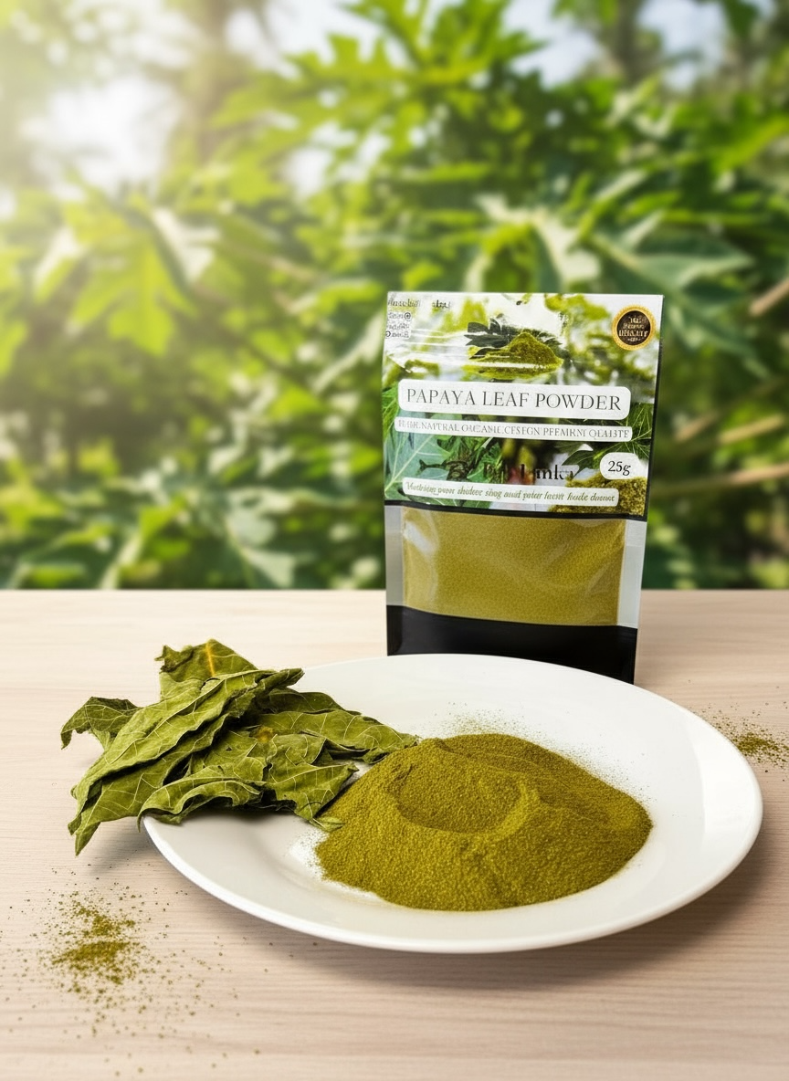 🌿 Organic Papaya Leaf Powder 25g | Detox Naturally | 100% Pure & Natural