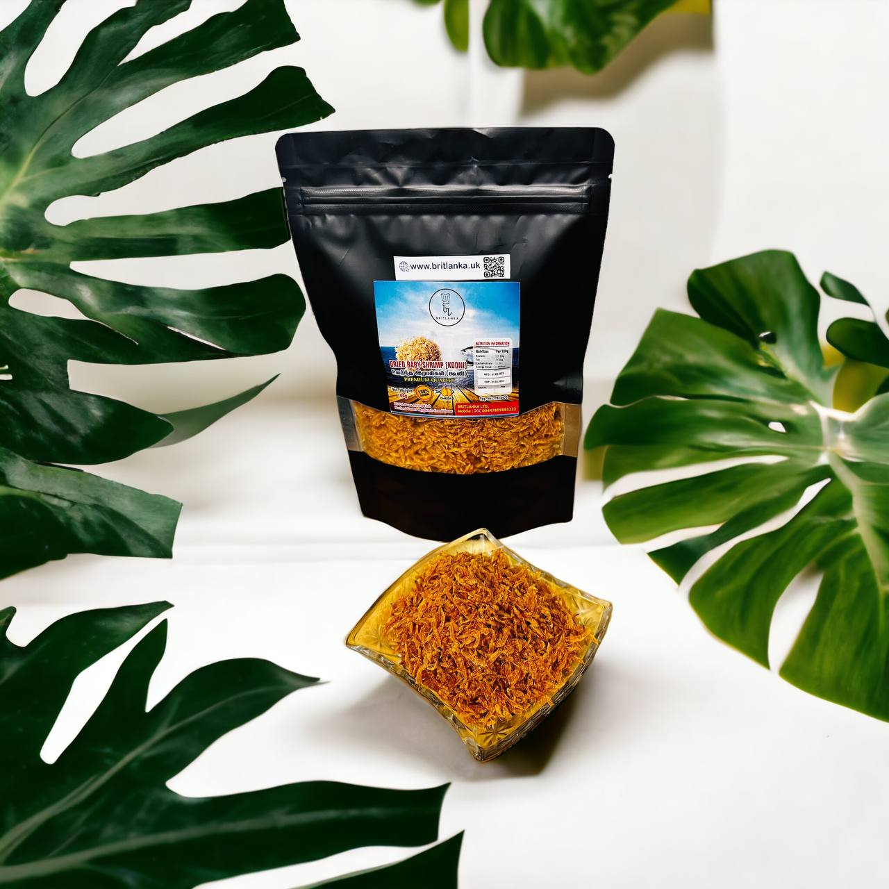 High Quality Ceylon Baby Shrimp (Kooni) – 100% Natural Sun-Dried Seafood 100g