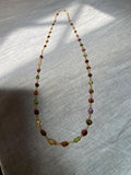 Gold Semi-Precious Natural Stone Hand-Made Necklace