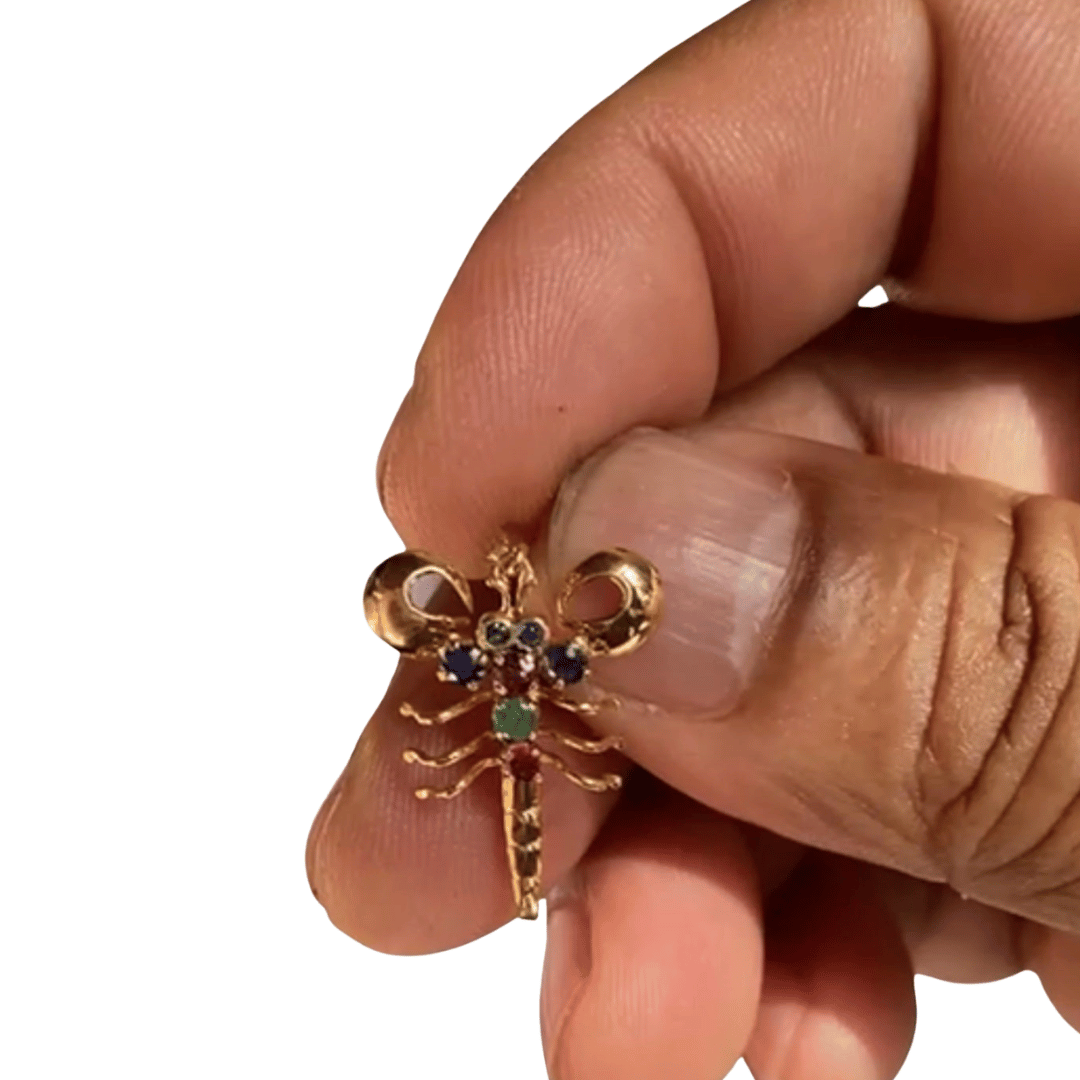 Natural Ceylon Scorpio Gold Sapphire Pendant -1g