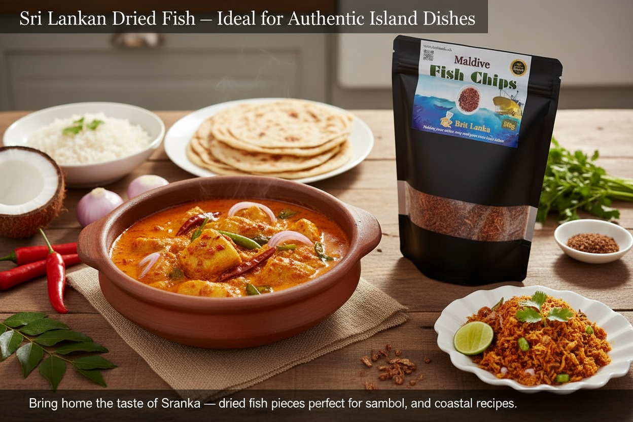 Maldives Fish Chips | Authentic Sri Lankan Crispy Seafood Snack - 1kg