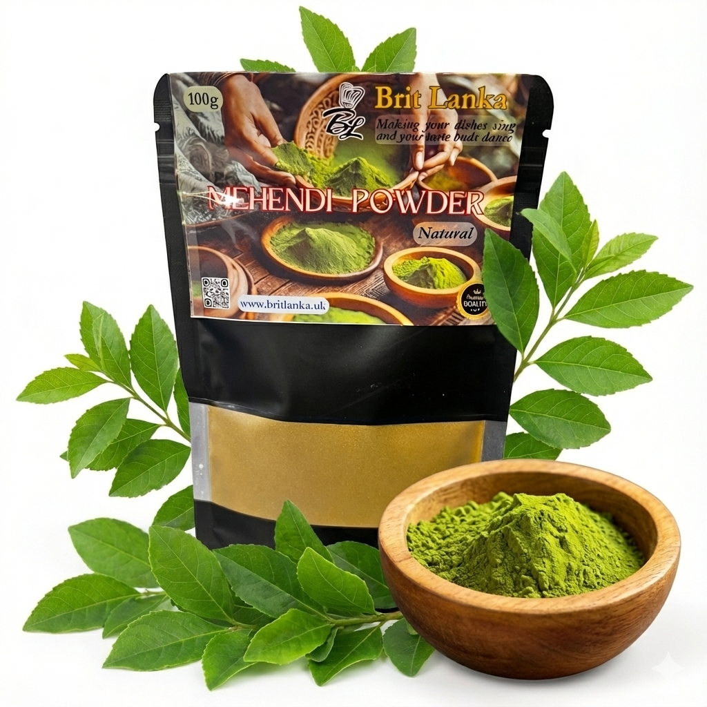 Red Henna Powder in Bowl – 100% Pure Natural Henna for Hands and Hair