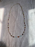 925 SILVER LONG MUFF CHAIN with Semi Precious Mix Stones Hand Made