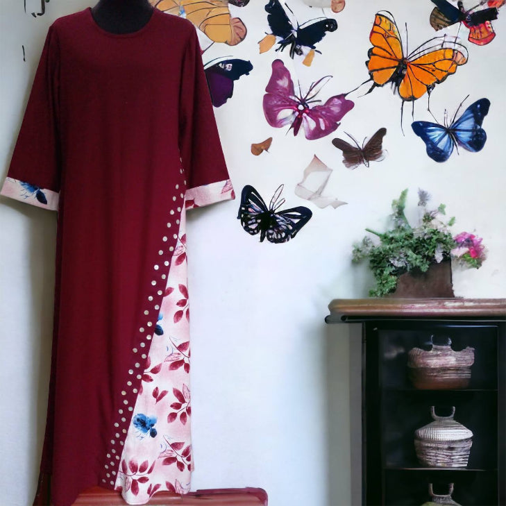 Women's Long Sleeve Floral Maxi Dress 