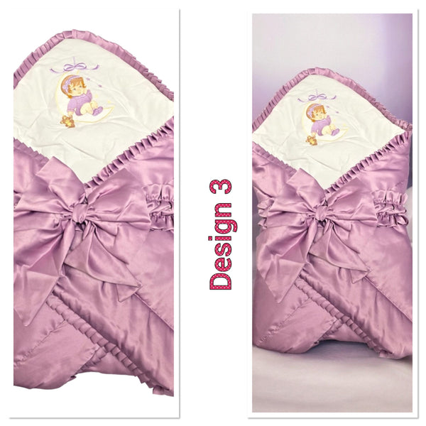 Baby Swaddle Wrap/ Hand Made Luxury  Blanket/Sleeping Bags - S3