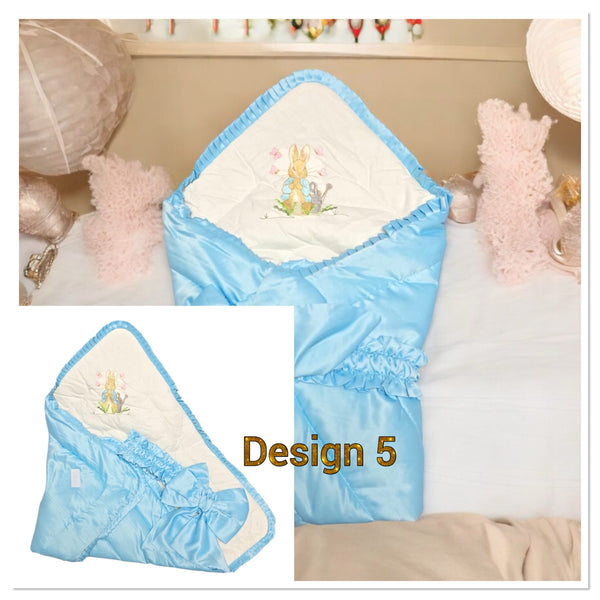 Baby Swaddle Wrap/ Hand Made Luxury  Blanket/Sleeping Bags - S5