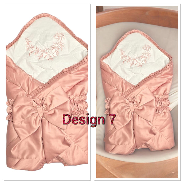 Baby Swaddle Wrap/ Hand Made Luxury  Blanket/Sleeping Bags - S7