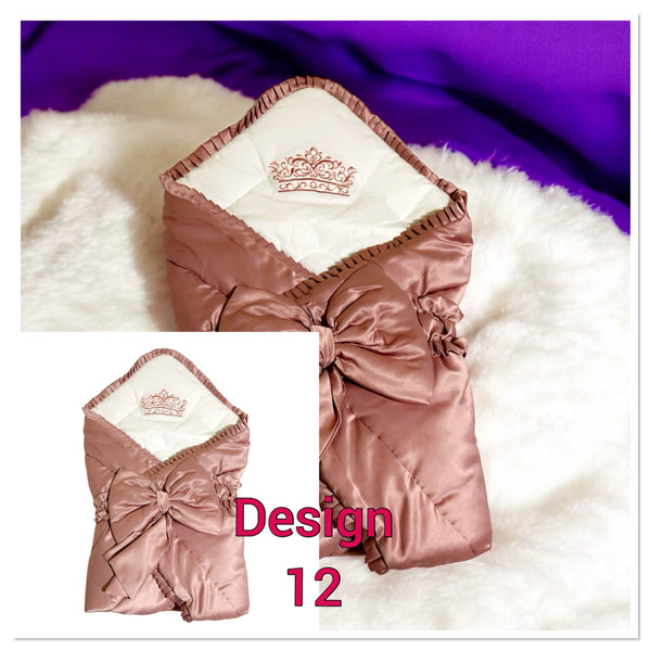 Baby Swaddle Wrap/ Hand Made Luxury  Blanket/Sleeping Bags - S12